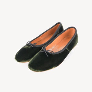 로로 로로 발레리나 플랫슈즈 볼케이노 Velluto Bosco