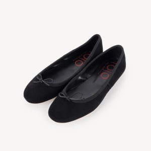 로로 로로 발레리나 플랫슈즈 카프리 Suede Nero