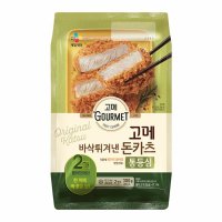 CJ 우리가족 고메 통등심돈카츠 300g 자취 간편식 맞벌이 직장인 학생 반찬 도시락 야식 에어프라이어 안주 홈파티 14개