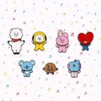 BT21 스윙 핀 뱃지 가방파우치 필통 꾸미기 브로치