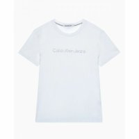 CALVIN KLEIN JEANS 카즈하 여 슬림핏 인스티튜셔널 로고 반팔 티셔츠 J217960