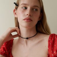 러브미몬스터 Petit Rose Leather Choker