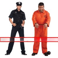 미국죄수복 경찰복 유니폼 컨셉 의상 교도소 죄수 코스튬 할로윈