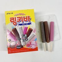 링키바 8개 1박스 쿠앤크맛 딸기맛 아이스크림 막대 추억의 빙그레 개별 초코맛