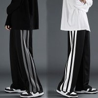 Wide Leg Sweatpants Male Oversize Pants Casual Sport Long Trousers Basketball Men 2023 New Designer