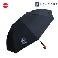 PGA TOUR 우산 2단자동블랙우드핸들