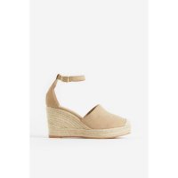 H M Wedge-heeled suede espadrilles -