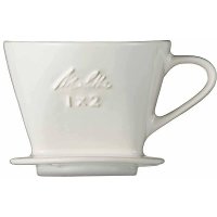 멜리타 Melitta 커피 드리퍼 도자기제 일제 일본제조 계량스푼 2 4잔용 오프화이트 x 2 SF-WH1