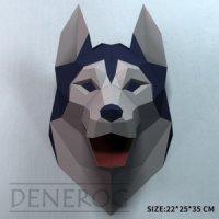 종이접기 3D 강아지 페이퍼크래프트 DIY 인테리어 책상장식 수제 웰시코기 닥스훈트 시바견-Q 펄지