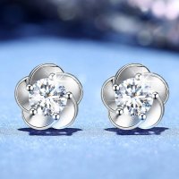 모이사 나이트 모이사나이트 다이아몬드 대용 모사나이트 2 캐럿 Moissanite 여성 귀걸이