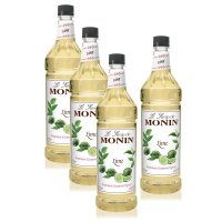 모닌 라임 시럽 1리터 4병 Monin Lime Syrup 미국직구 카페재료 칵테일만들기