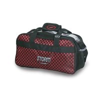 Storm 2 Ball Tote Checkered Bowling Bag BlackRed