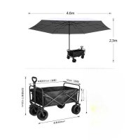 이동식 파라솔 야외 정원 이동식 바퀴 낚시 캠핑용