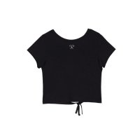 쎄쎄쎄 SETSETSET 백리본 쥬얼리 로고 크롭 탑 Back Ribbon Jewelry Logo Cropped Top