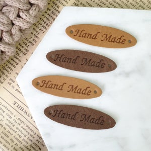 라운드 가죽라벨 45x13mm