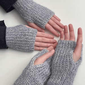 베이비 알파카 실크 브로큰립 핸드워머 베이비 알파카 코튼