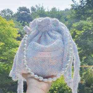 캐주얼 데일리 진주 복조리 버킷백 크로스백 숄더백 가방 체인미니백, 킨예(KINYE)