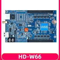 HuiDu HD-W66 롤링 워크 워드 빌보드 마더보드  단색 LED 디스플레이 제어 카드  휴대폰 와이파이 및 USB