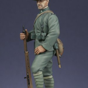ALPINE CHASSEUR 이탈리아군 1916년 제1차 세계대전 54MM 도색 양철 장난감 군인  예술 수준
