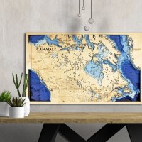 나무 캐나다 다층 지도 레이어 지도 캐나다 선물 캐나다 장식 3D 지도 나무 지도 캐나다 지도