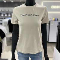 Calvin Klein Jeans CK jean 여성 시그니처 로고 반팔티 J219146-ACF