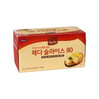 매일유업 매일 체다 슬라이스 80 1 36kg 17g x 80매 냉장 아이스박스무료포장