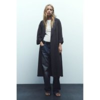 우먼 ZARA 자라 DRAPEY 롱 레인코트 6905138