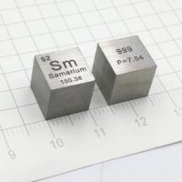 1조각 x 원소 주기율표 samarium metal cube tetrahedron 99 9 무게 약 7 45g