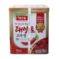 해찬들 맛있게매운태양초골드고추장14kg 1가능 - 씨제이