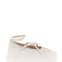 시몬로샤 2023 Fall winter 시몬 로샤 플랫슈즈 Simone rocha leather trek ballet flats HT17B 0766