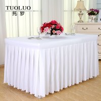 식탁보 연회장 호텔 뷔페 테이블보 결혼식 식탁 깔개 흰색 풀세트