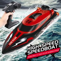 Alarm Speedboat Toys Motor High 2 4G Waterproof Boat boys Dual Power RC Remote for Boat 25km h HJ808