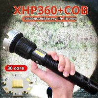 core Brightest LED Flashlight usb Rechargeable Powerful Tactical Lantern XHP360-36