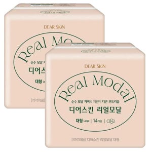 [롯데백화점] 깨끗한나라 [깨끗한나라] 기획 디어스킨 리얼모달 대형 14P 1+1 LE1214936550