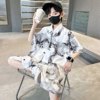 남아 여름 셔츠 반팔 세트 캐주얼 투피스 boys summer suit C11