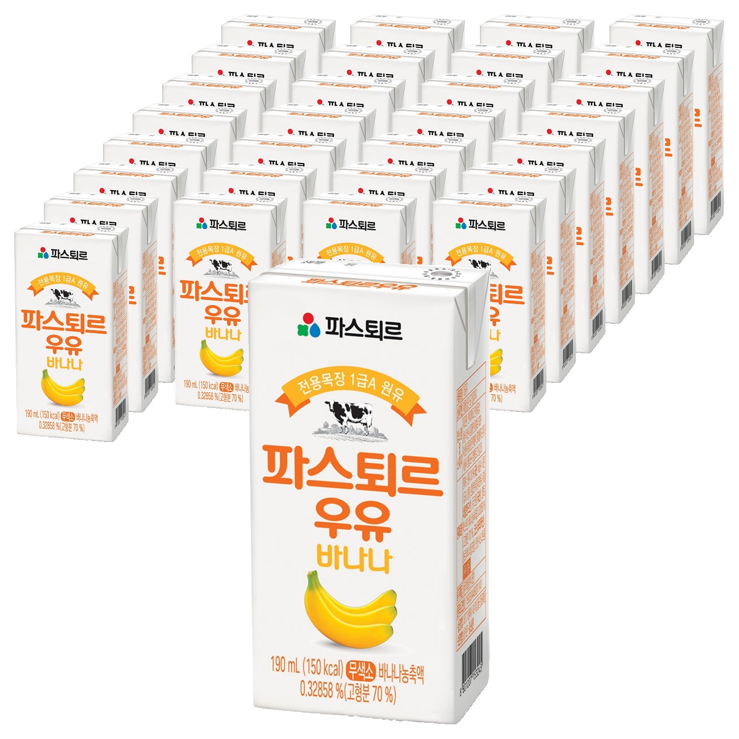 파스퇴르 전용목장 1급A 원유 바나나우유