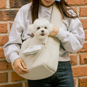 엘르독 맞춤이 슬링백 강아지 애견 중형견 반려견 포대기 앞가방 외출가방 숄더백 M사이즈