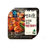 청정원 맛있는 스낵 청정원 안주야 논현동포차스타일매운껍데기 180g 저녁야식