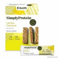 Low Carb Protein Bar Pack of 8 Lemon Coconut - SimplyProtein Low Carb Protein Bar Pack of 8 Lemo