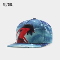 NUZADA-남녀 커플 야구 모자 오리지널 디자인 3D 프린팅 모자 면 통기성 양산