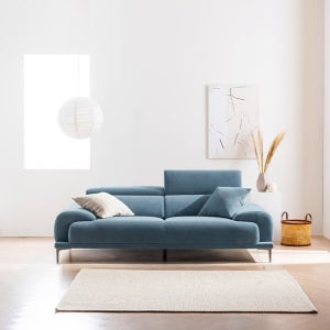 [에싸] 베레나 3인 헤드기능 카시미라 패브릭 소파