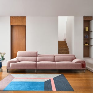 [에싸] 베레나 4인 헤드기능 카시미라 패브릭 소파