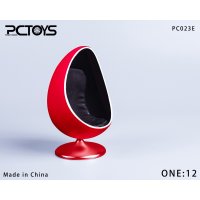 6인치피규어의자 커스텀 소파 모던 디자인 PCTOYS 1/12 에그 체어  PC023E