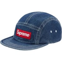 18SS 슈프림 콘트라스트 스티치 캠프캡 데님 Supreme Contrast Stitch Camp Cap Denim