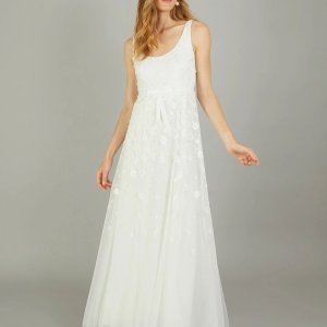 monsoon 자수 드레스 아이보리 Amelie Embroidered Wedding Dress, Ivory 109741811