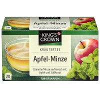 킹스 크라운 허벌 티백 20개입 6팩 애플민트 KING S CROWN Herbal Tea Apple Mint