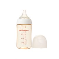 더블하트 모유실감 3세대 PPSU 제뉴인화이트 젖병 240ml + 젖꼭지 L