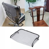 프로 이발사 미용실 의자 보호 커버 비닐 사각형 살롱 뒷면 투명 방수
