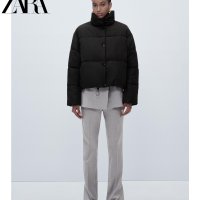 ZARA 자라 숏패딩 퀼팅 보머 재킷 8073223 800