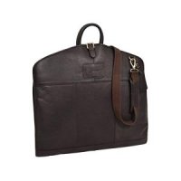 Luxury Leather Suit Carrier Slimline Travel Garment Dress Bag Keswich